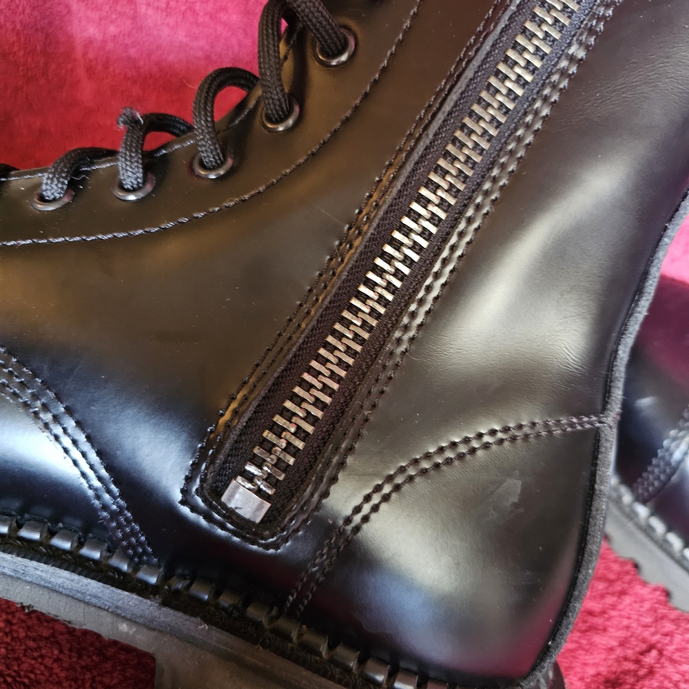 Demonia Black Lace-Up Boots - Picture 11 of 12